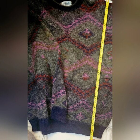 Vintage St Michael y2k 100% Scottish Wool Crewneck BoXy sz L Sweater UniseX - Picture 10 of 10